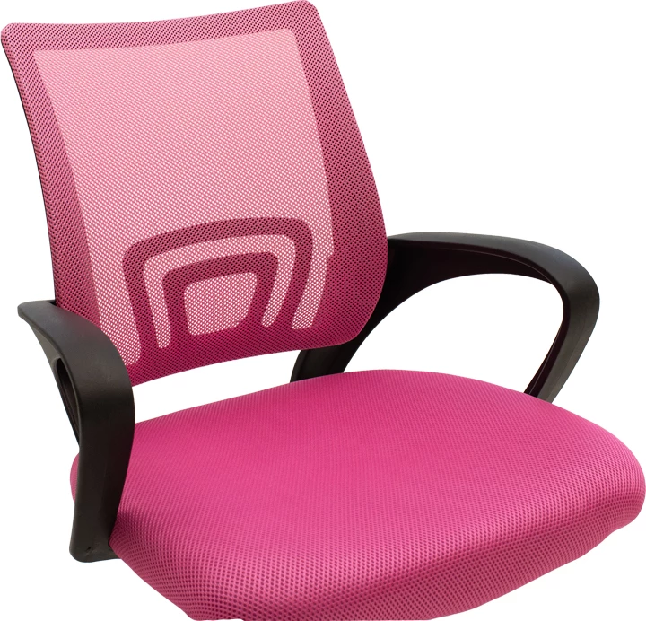 Karrige zyre Berto II, ngjyrë rozë-e zezë, 60x48x85-95cm