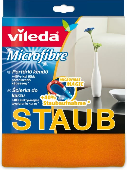 Leckë pluhuri Vileda Dust 141302 mikrofibër, portokalli