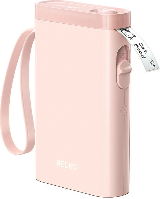 Printer etiketa termik Nelko P21, Bluetooth, 1200 mAh, Rozë