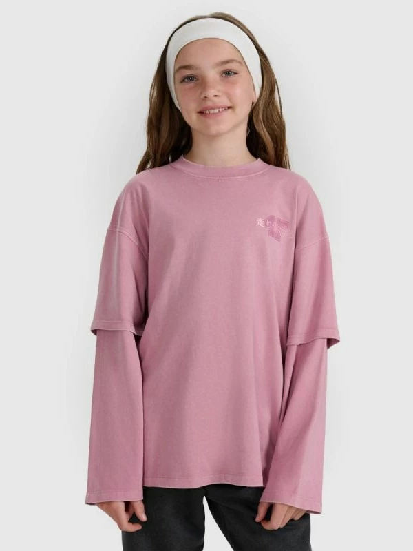 Maicë me mëngë të gjata oversize për femra 4f