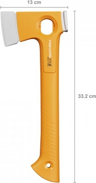 Topor universal Fiskars X13, 33.5 cm, 480g, portokalli