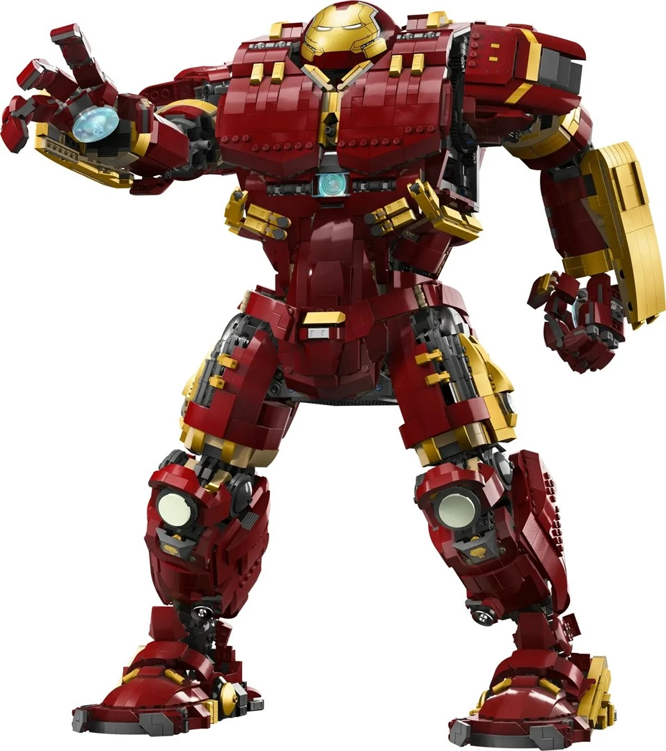 Set LEGO Marvel Hulkbuster 76210, 4049 pjesë, për të rritur, Kuq/Ari