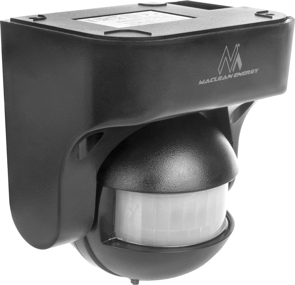 Sensor lëvizjeje Maclean MCE358, IP44, 12m, 800/1200W, Gri