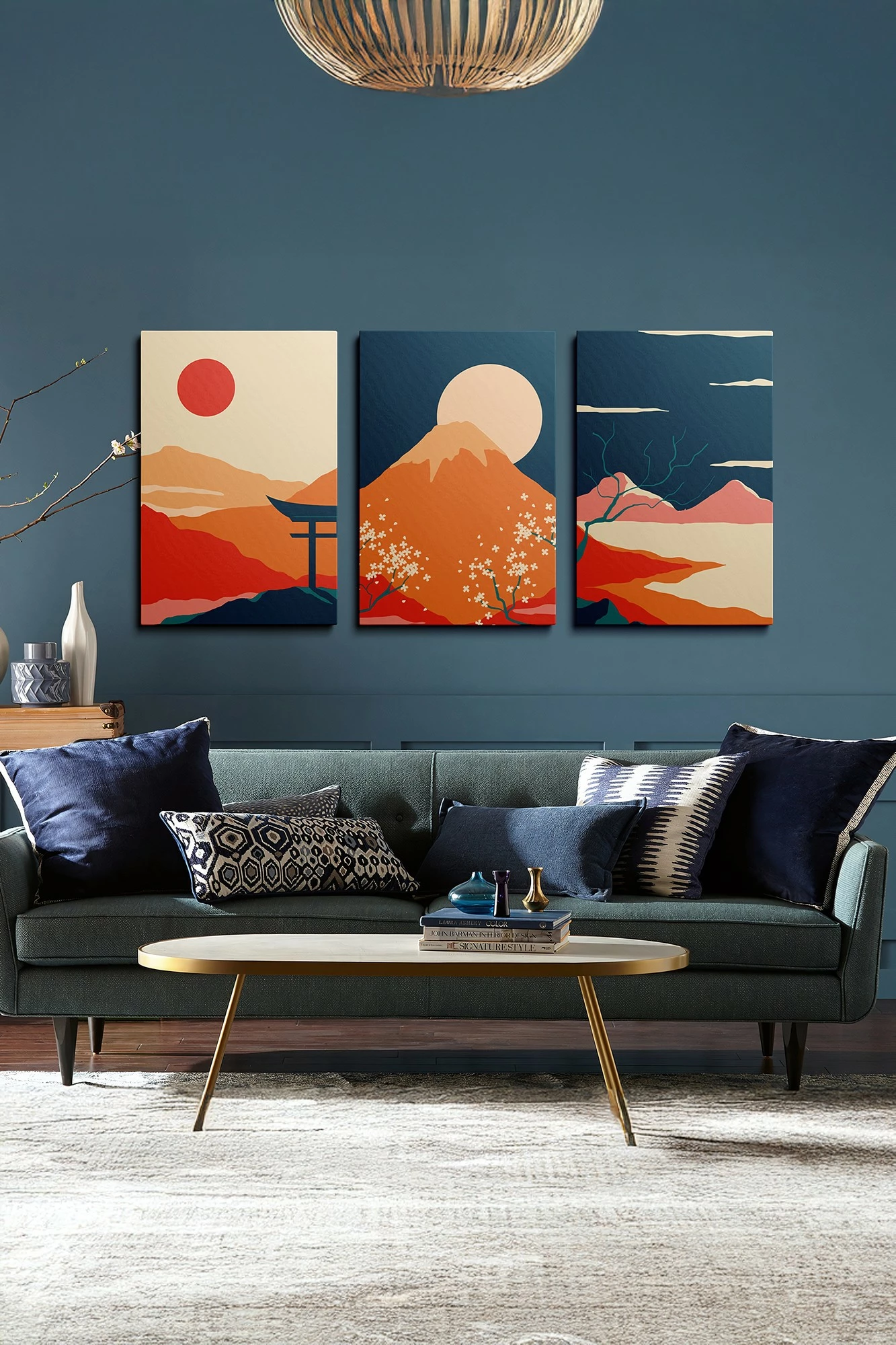Pikturë dekorative në kanavacë (3 copë), Wallity, Ersycnvs20, 70x100cm