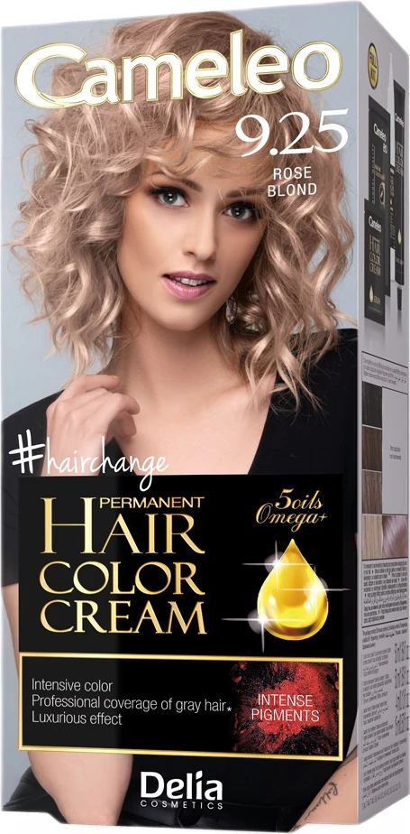 Ngjyrë për flokë Cameleo Omega Permanent Hair Color Cream për femra 9.25 Rose Blonde, 1 copë