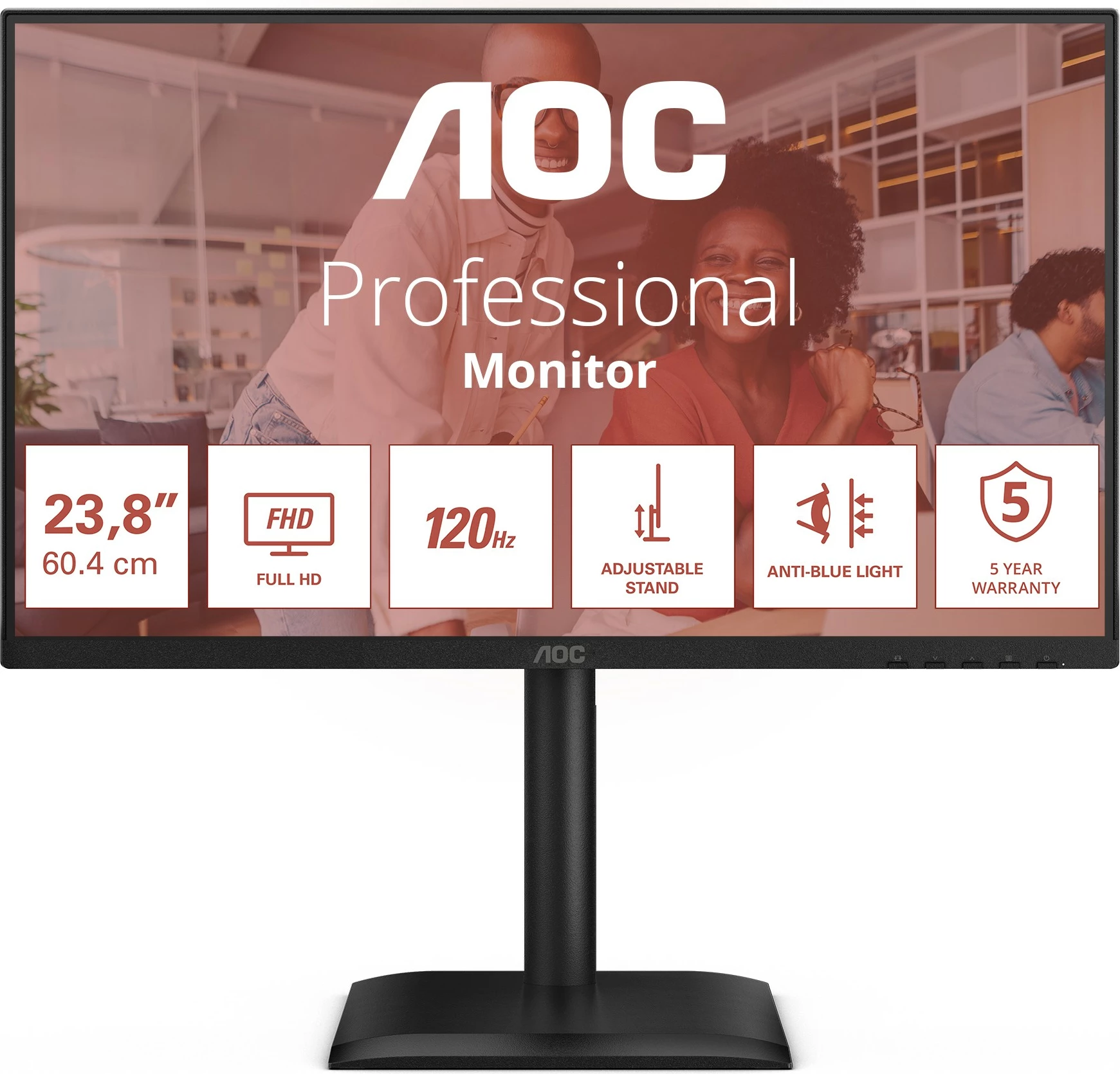 Monitor AOC 24E4CV 23.8 inç HDMI DP USB-C i zi