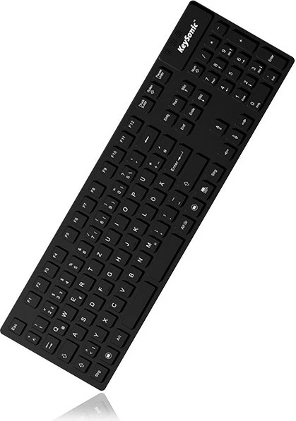 Tastierë industriale KeySonic KSK-8030IN, full-size, USB, QWERTZ, e bardhë