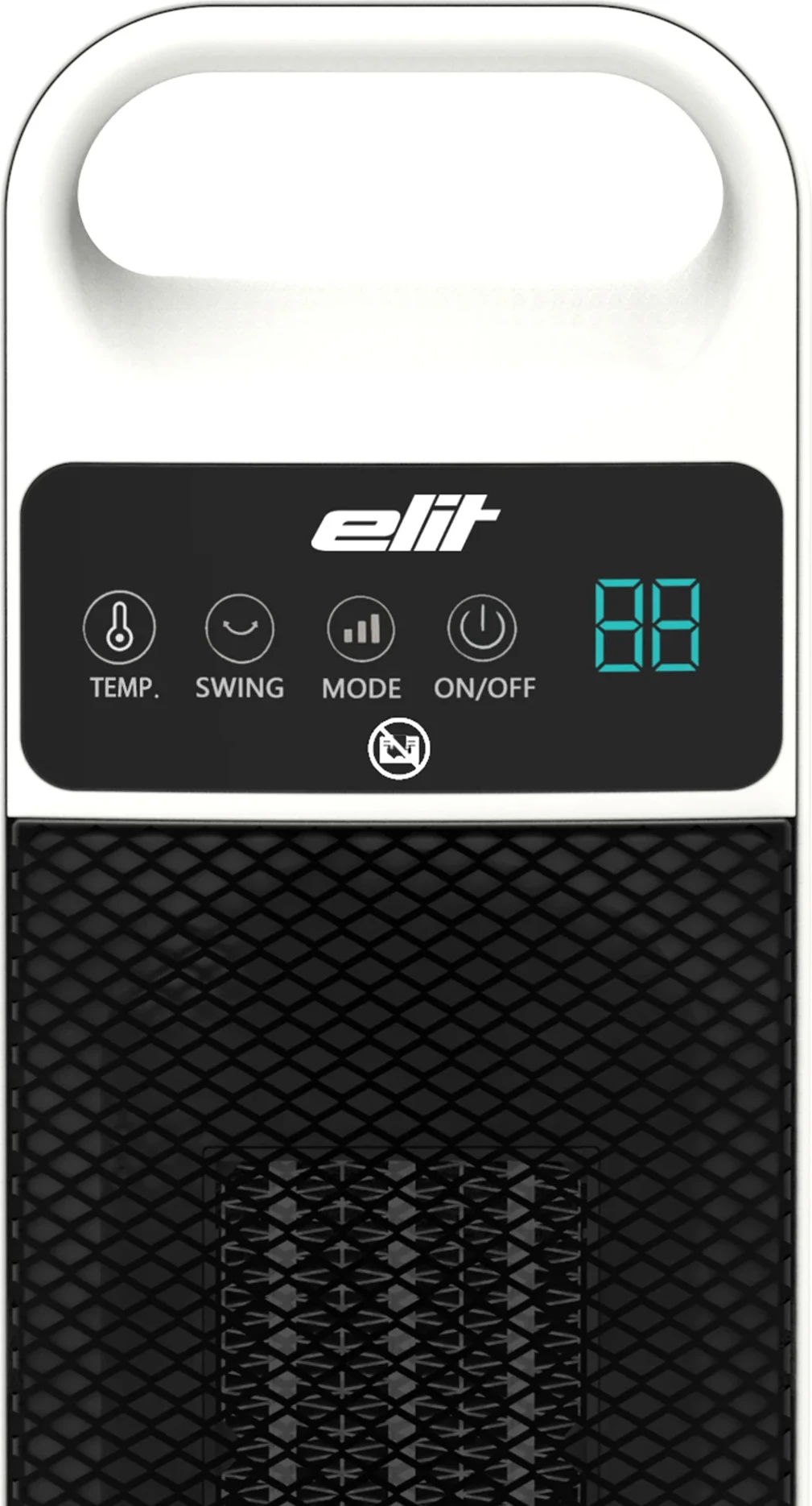 Ngrohës kullë PTC, Elit, PTC TORRE, 2000 W, 2 nivele ngrohje, oscilim automatik, telekomandë, timer 24h, efekt flake