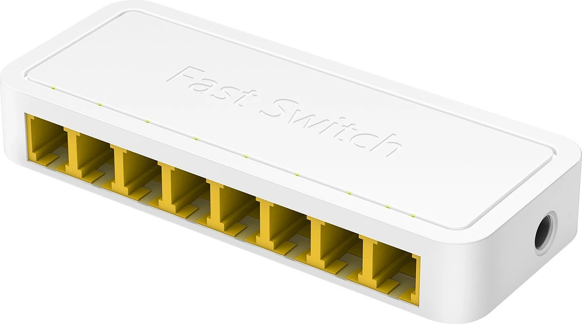 Switch Cudy FS108D, Fast Ethernet (10/100), bardhë