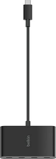 Hub USB-C Belkin AVC018BTBK, 4 porta, 10000 Mbit/s, 100 W, Ngjyrë e zezë