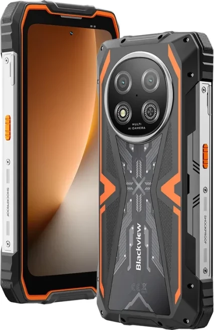 Celular BLACKVIEW Rock 2 8GB RAM/256GB 5G, bateri 15000mAh, portokalli