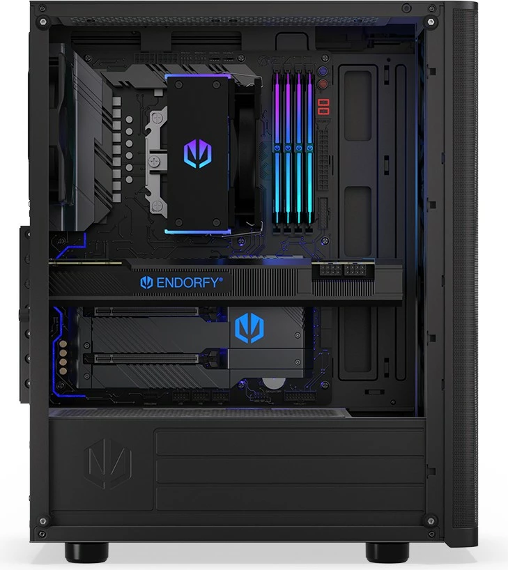 Kasë Endorfy Ventum 200 Air, Midi Tower, ATX, xham i temperuar, e zezë