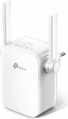 Access point/Repeater Wi‑Fi TP-Link RE205 AC750 dual-band, 1x LAN, 2 antena eksternë, i bardhë