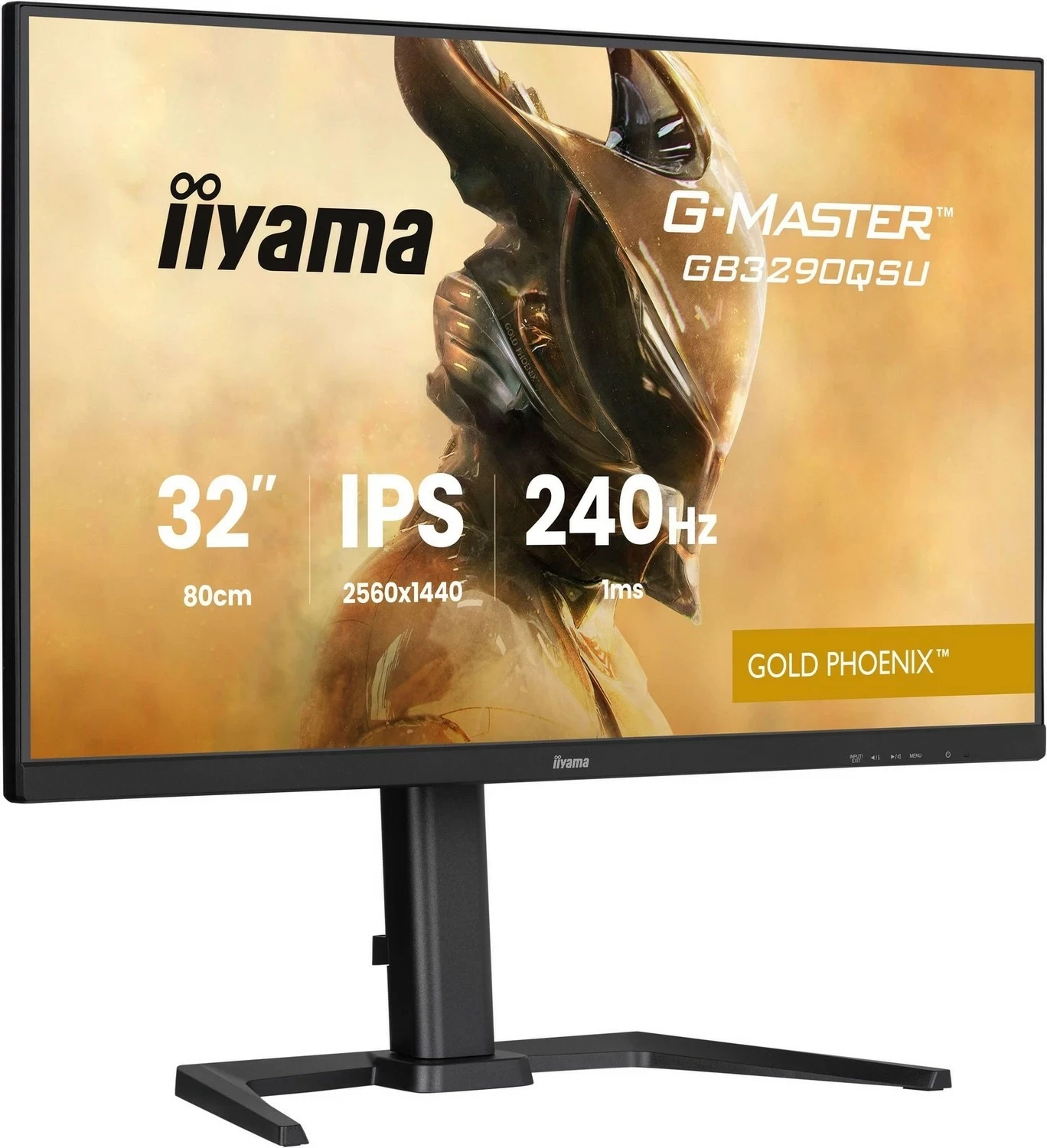 Monitor gaming iiyama G-Master GB3290QSU-B1 Gold Phoenix, 31.5 inch, QHD, 240Hz, IPS, e zi