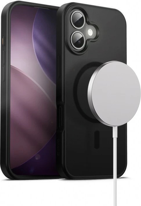 Mbështjellës CRONG Hybrid Frost MAG Cover CRGHFMIP1763BLK, MagSafe me 37 magnetë N52, për iPhone 17, polikarbon, i zi
