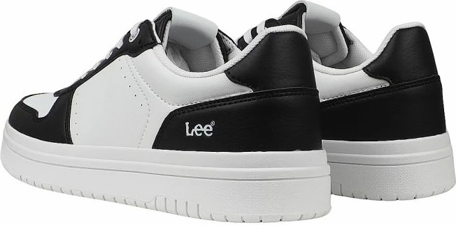 Këpucë për meshkuj Lee, të bardha dhe të zeza