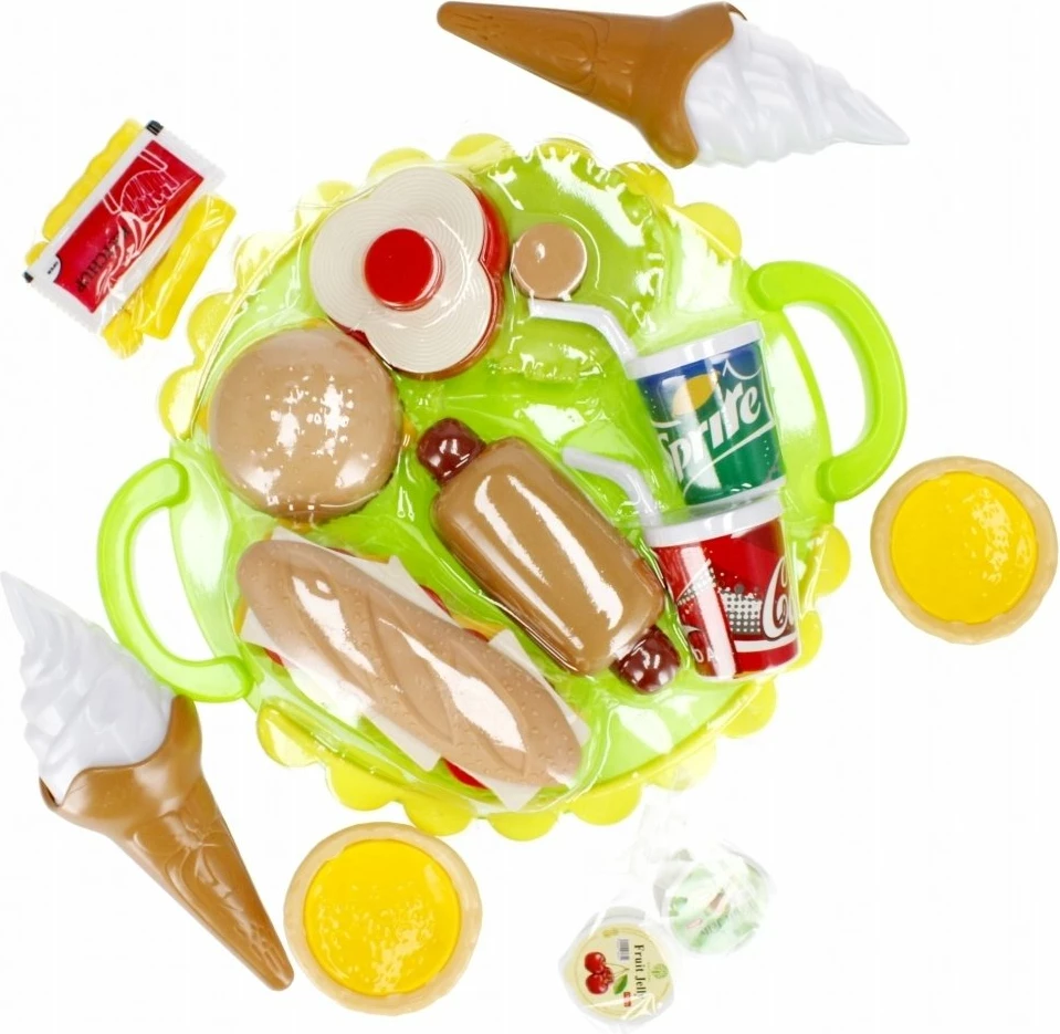 Set kuzhine lodër Mega Creative Fast Food 45x30x8 cm, jeshile