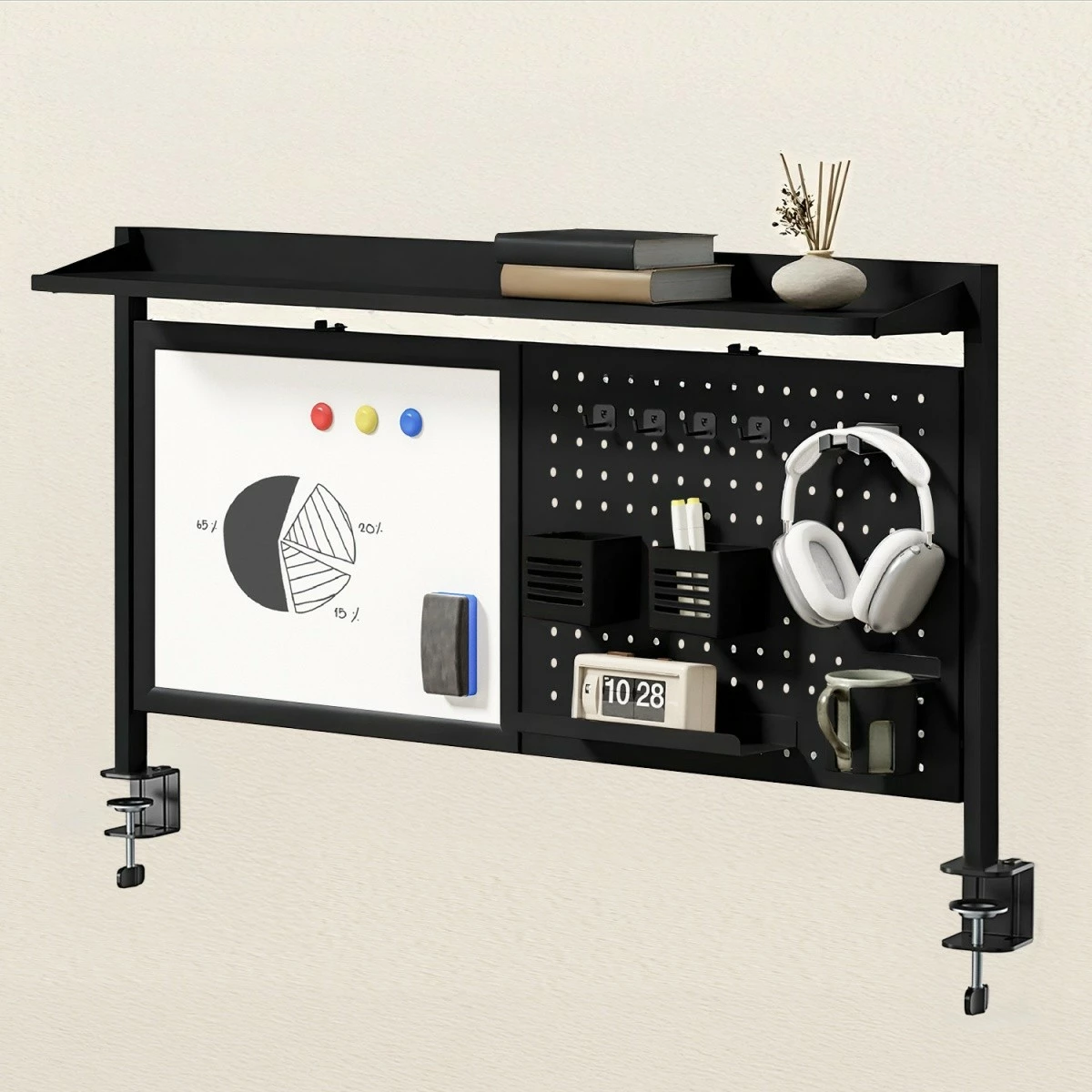 Ndarës tavoline Ergo Office ER-301B me aksesorë, i zi