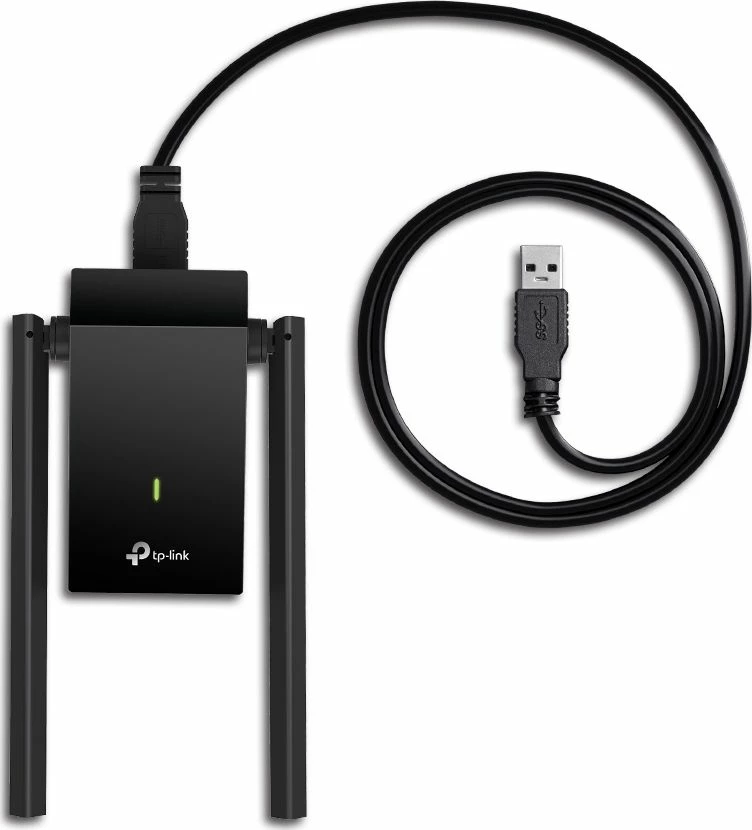 Kartë rrjeti Wi‑Fi USB TP-Link Archer T4U Plus AC1300, USB 3.0, 2 antena, e zezë