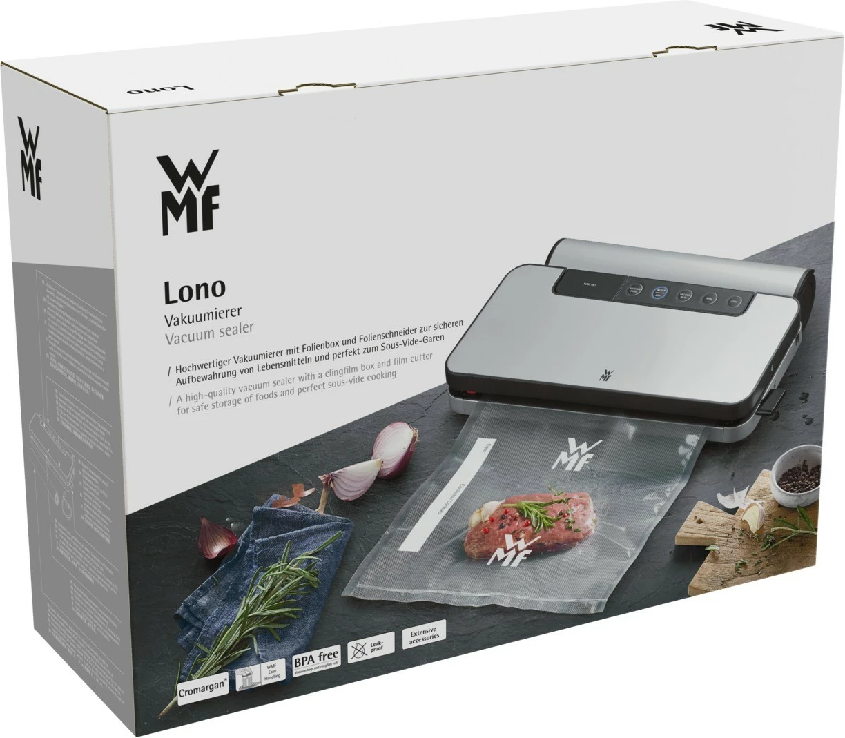 Aparat vakumi WMF Lono 0419070011, çelik inox, 30 cm, 90 W