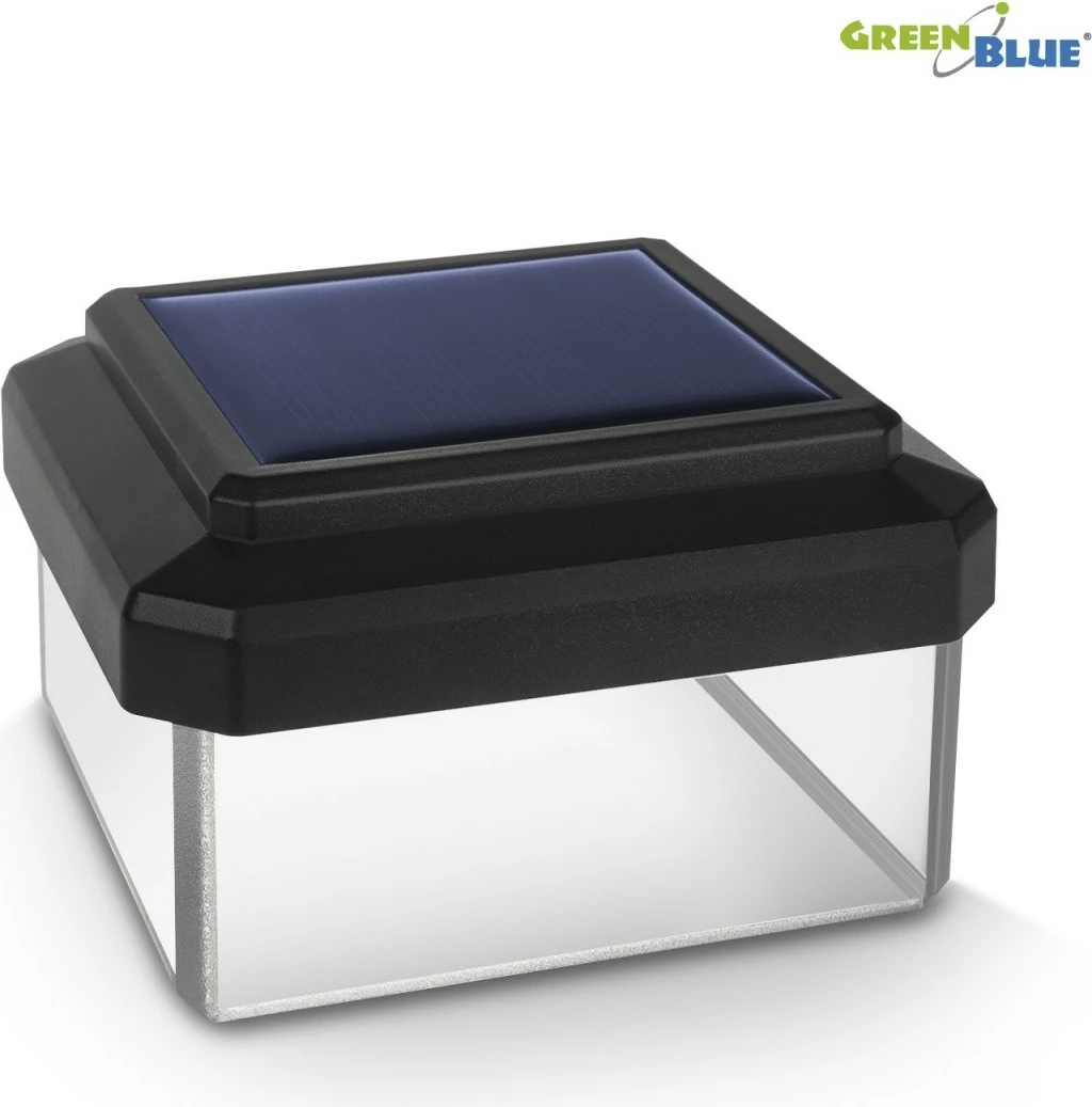 Llambë solare për kopsht GreenBlue GB127, LED, 81x81x60mm, e zezë
