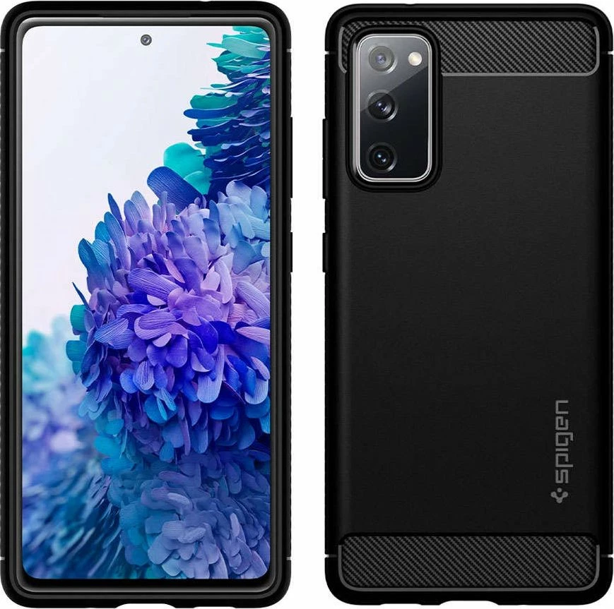 Mbështjellës Spigen Rugged Armor për Samsung Galaxy S20 FE, TPU, MIL-STD 810G, i zi mat