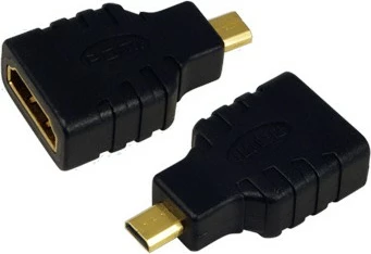 Adapter HDMI LogiLink HDMI në micro HDMI, i zi
