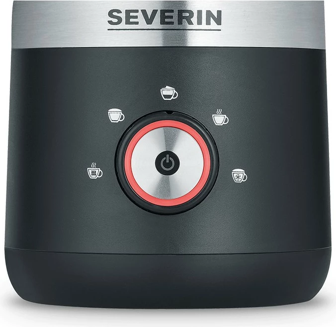 Rrahëse qumështi Severin 3588, elektrike dore, 0.3L, inox, e zezë/argjendtë