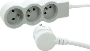 Zgjatues Legrand 049470, 3x2P+Z, 1.5m, Bardhë/Gri
