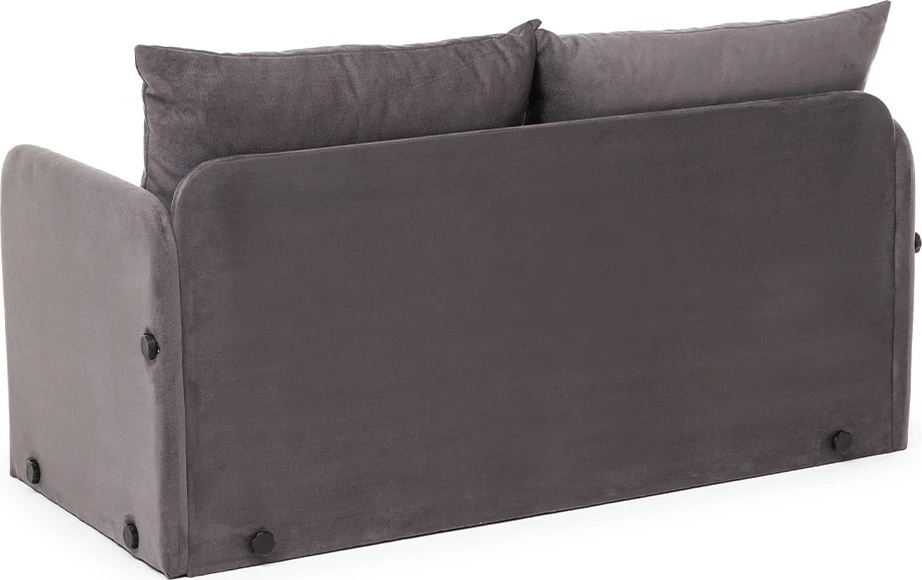 Divan i shndërrueshëm në shtrat, dy vende, gri, Saga XL