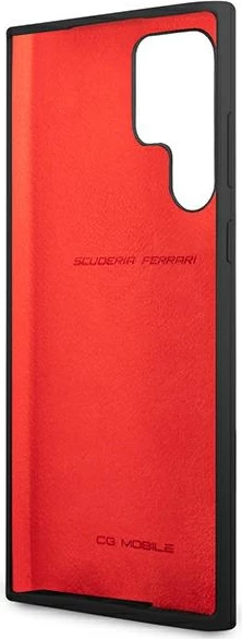 Mbështjellës Ferrari On Track Silicone për Samsung Galaxy S22 Ultra, i zi