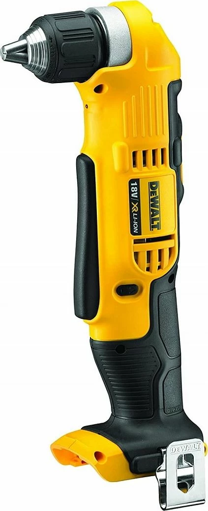 Shpuese/vidhosëse këndore DeWalt DCD740N 18V XR Li‑Ion, mandrinë 10 mm, 33 Nm, e verdhë/zezë, vetëm trup (pa bateri/karikues)