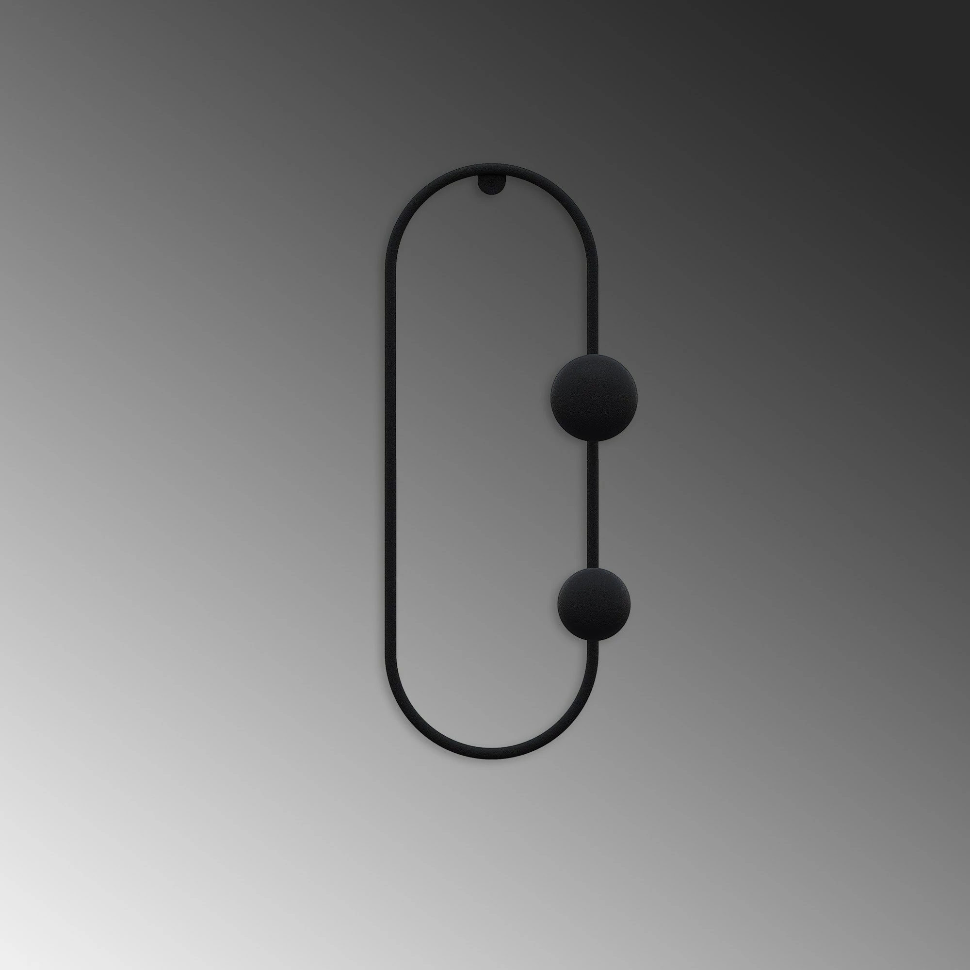 Varëse muri metalike, ngjyrë e zezë, Wallity, Cricket