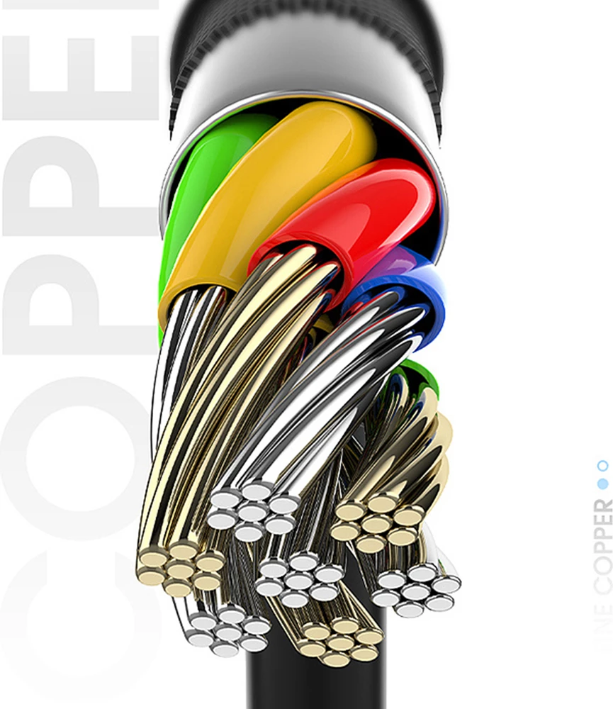 Kabllo USB Dudao L5G, 1m, Super Fast Charge, USB-A në USB-C, e zezë