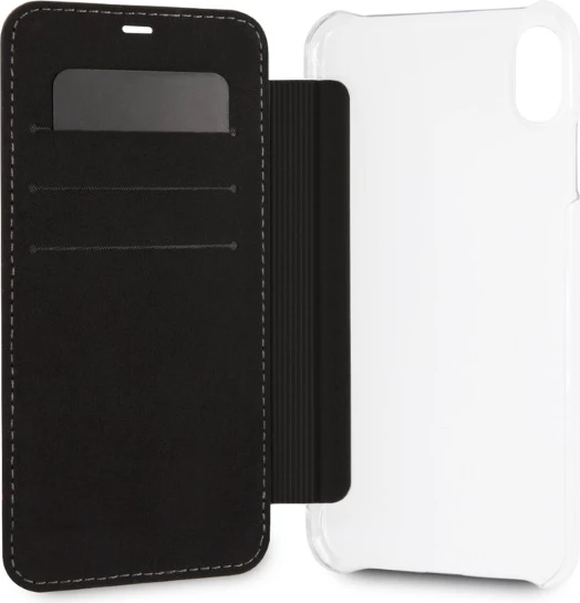 Mbështjellës BMW Carbon Tricolor Stripe për iPhone XS Max, i zi