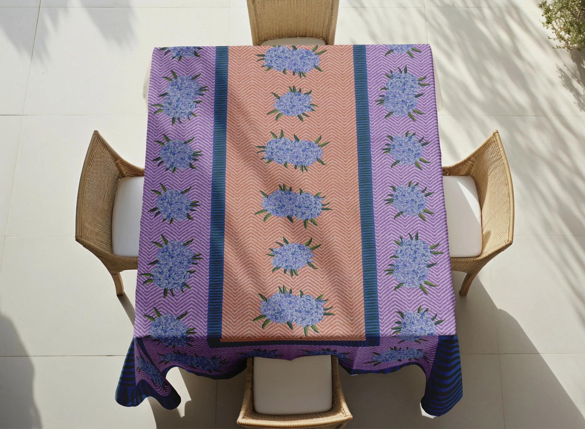 Mbulesë tavoline Hermia, shumëngjyrëshe, Asr-tblclt25-3, 140x180cm