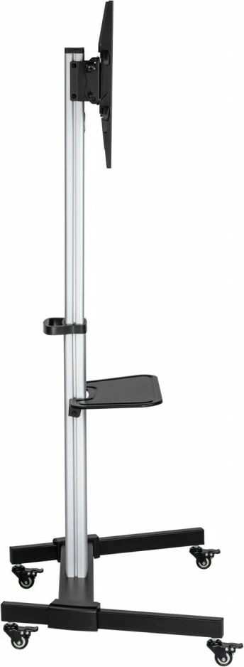 Mbajtës mobil për TV ART STO S-11-AL, për 37-86 inç, 50kg, alumini, zi/argjendtë