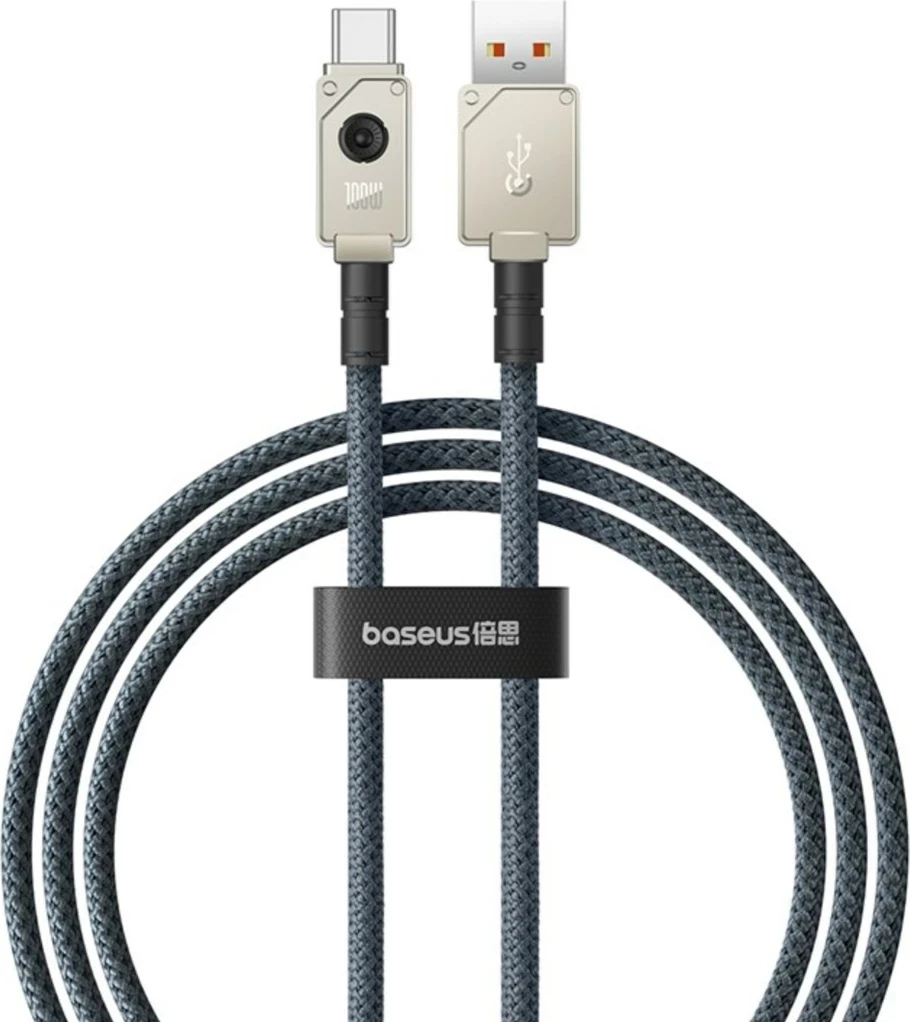 Kabllo USB Baseus Unbreakable 1 m, USB A në USB C, Bardhë