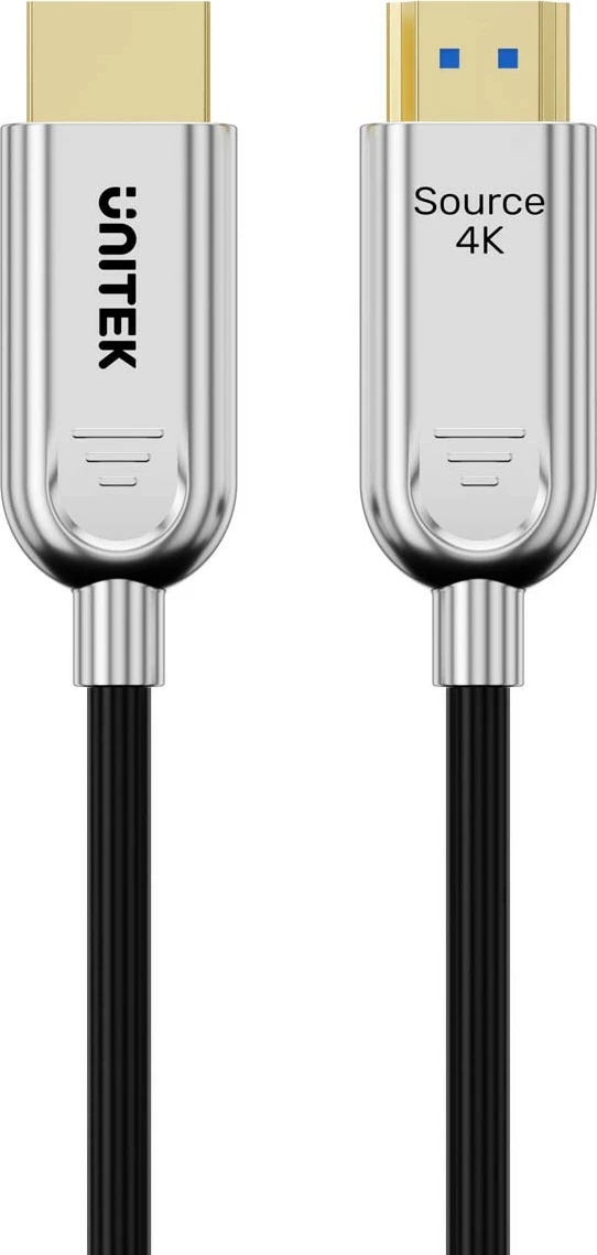Kabëll HDMI optik Unitek 2.0 AOC 4K 60Hz 30m silver-black