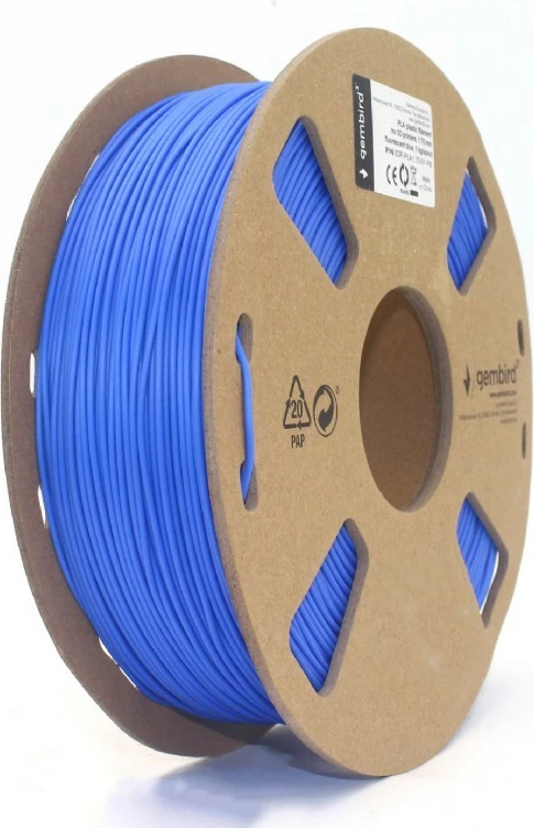 Filament 3D printeri Gembird PLA, 1.75mm, blu fluoreshente, 1kg