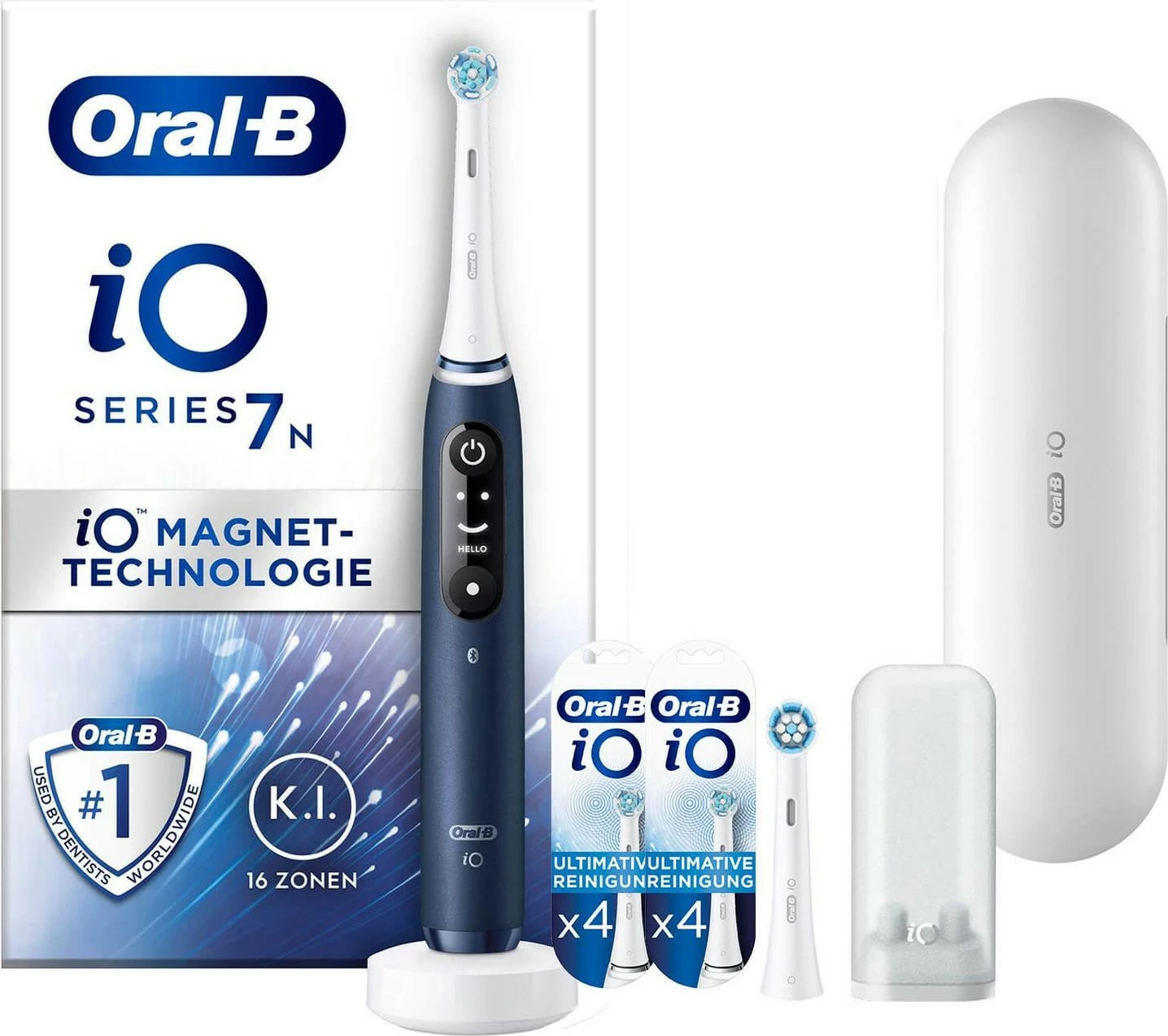 Furçë dhëmbësh elektrike Oral-B iO Series 7N, Vibrim, Blu