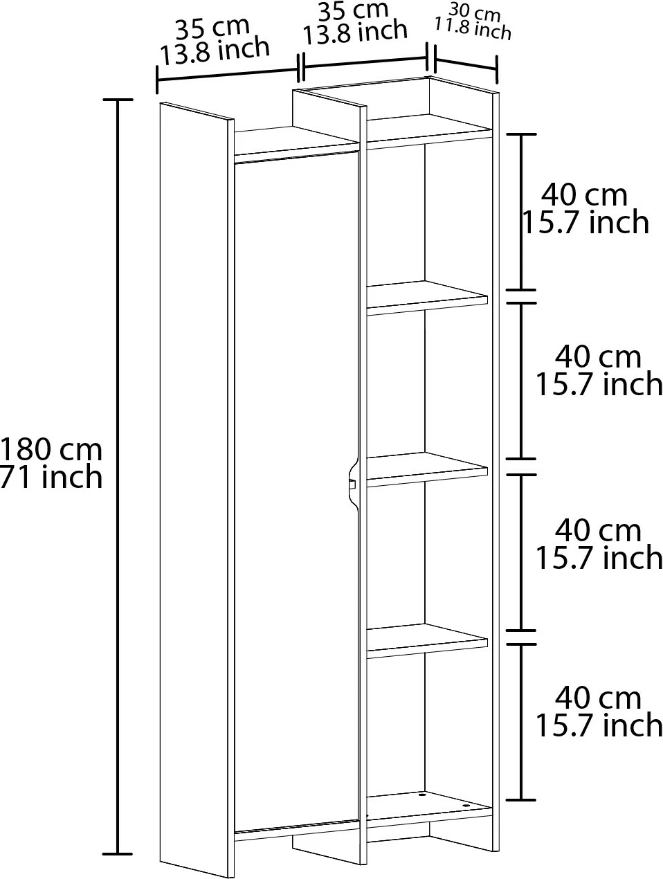 Raft librash ngjyrë gri, Skye Decor, ofertë