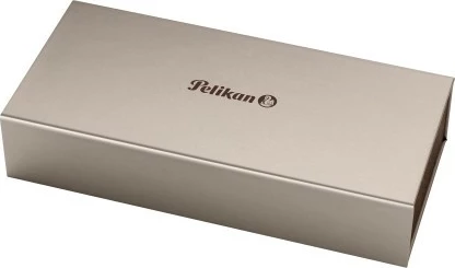 Stilolaps Pelikan Classic 205, mesatar, çelik inox, anthracite/zi, kuti dhurate