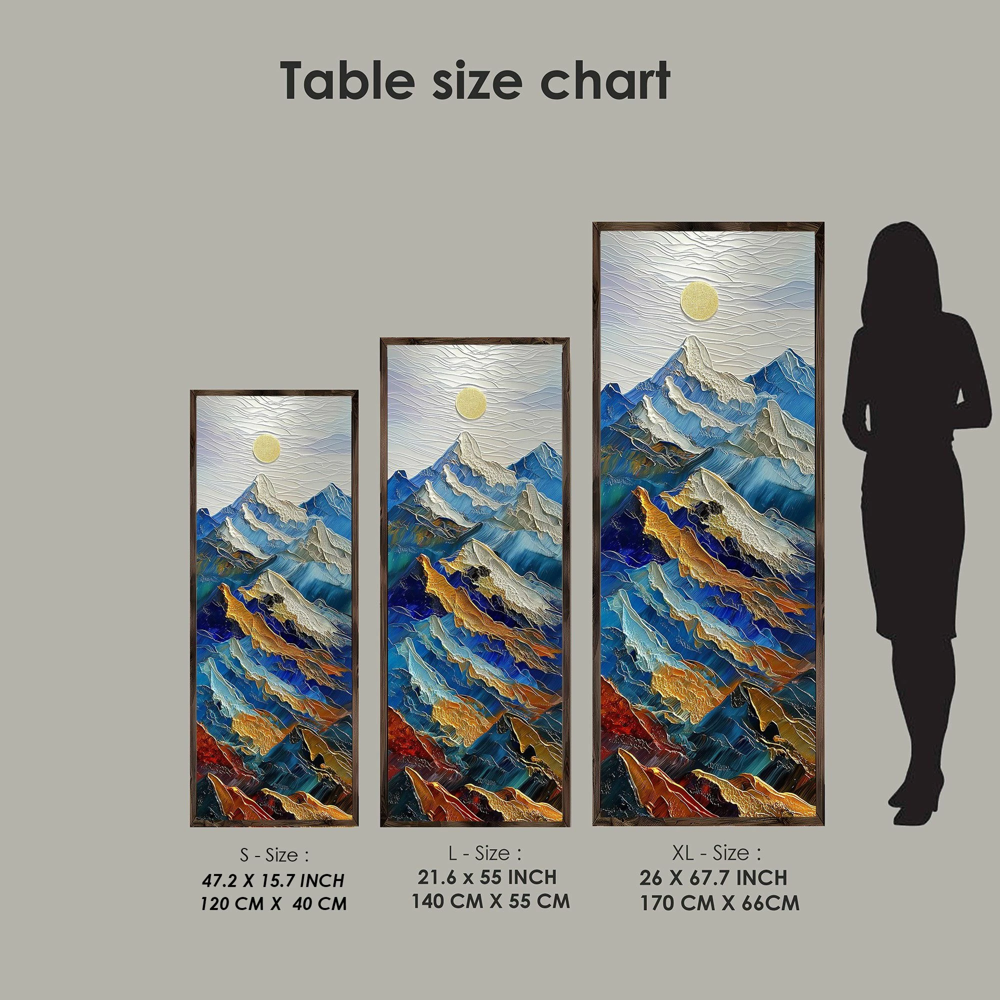 Pikturë dekorative me kornizë, MDF, shumëngjyrëshe, Wallity, LONG026-S/120-40