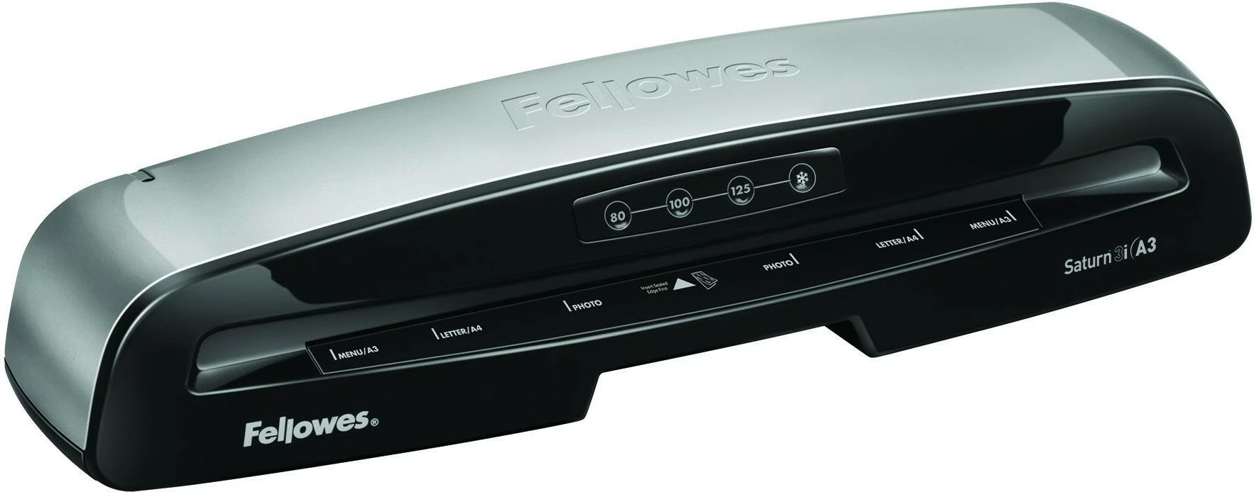 Laminator Fellowes Saturn 3i, A3, i ftohtë/ngrohtë, e zezë/argjendtë