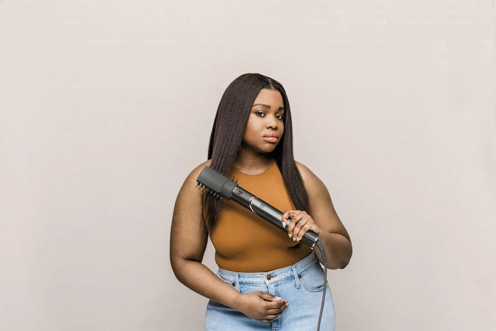 Stiluese per floke Multistyler Shark FlexStyle 5-in-1, Warm Black, Pink