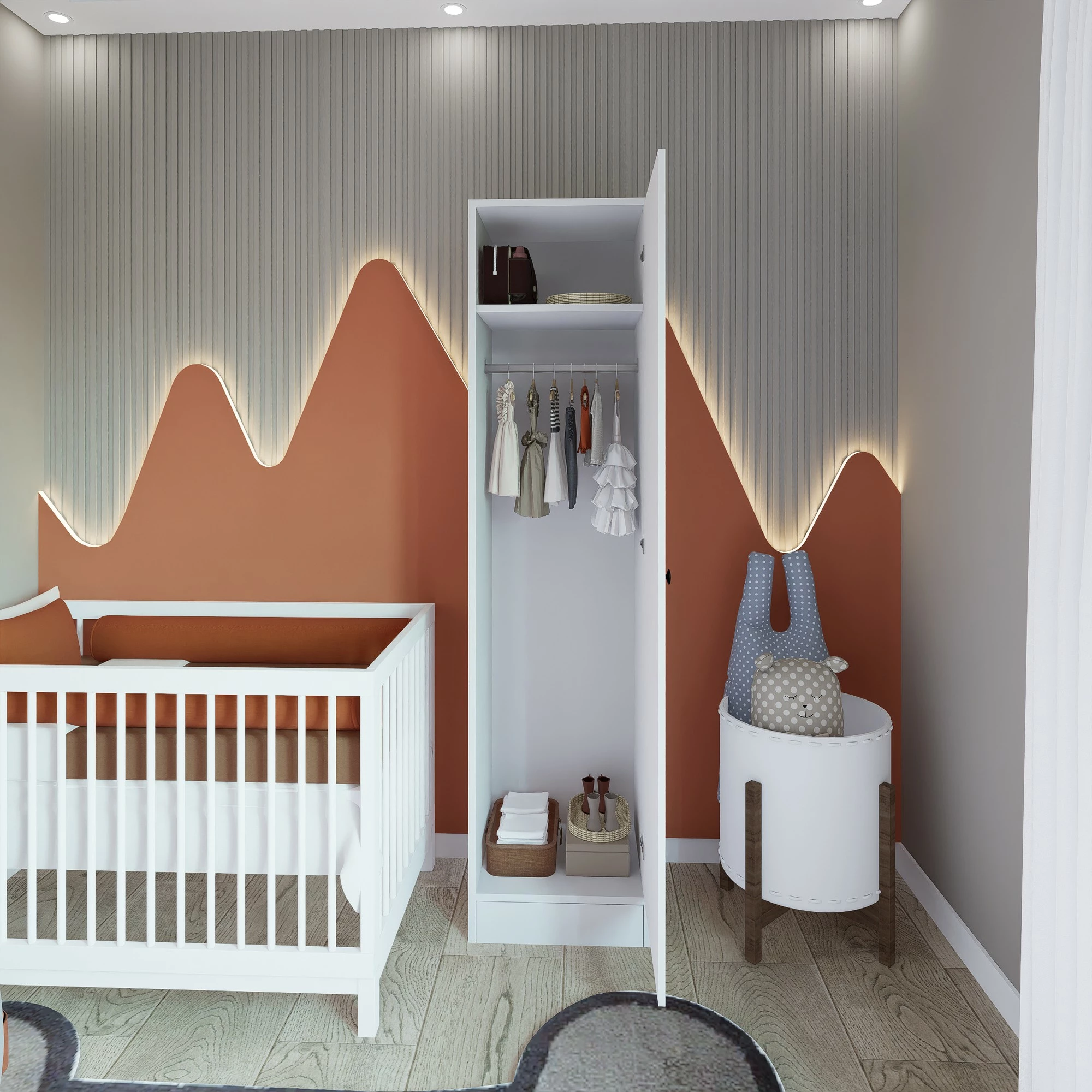 Dollap Skye Decor, ngjyrë e bardhë mat, Daisy 1600-38