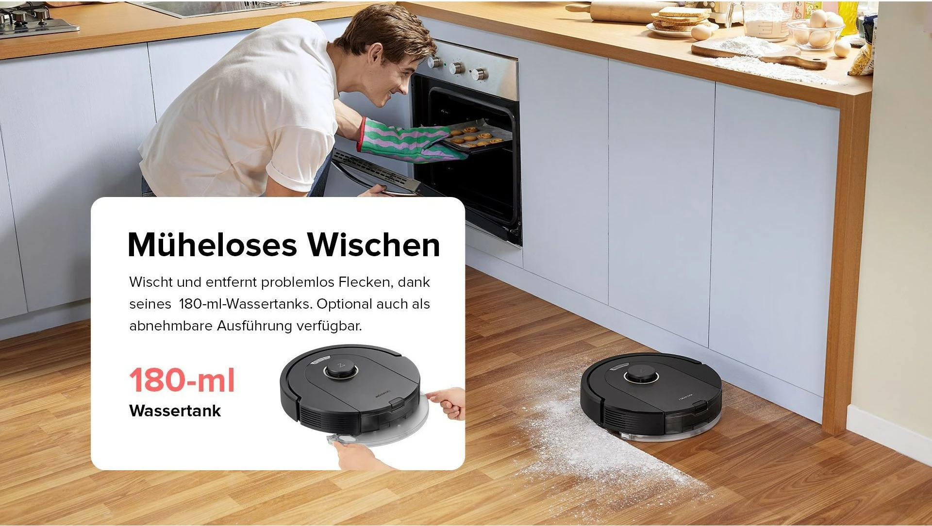 Robot fshesë Roborock Q5 Pro+, DuoRoller, 5500 Pa, 0.77L, 2.5L, e zezë
