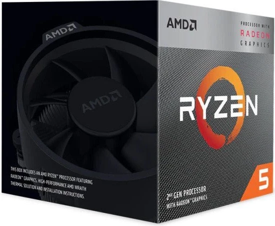 Procesor AMD Ryzen 5 3400G, 3.7 GHz, 4 MB, L3 