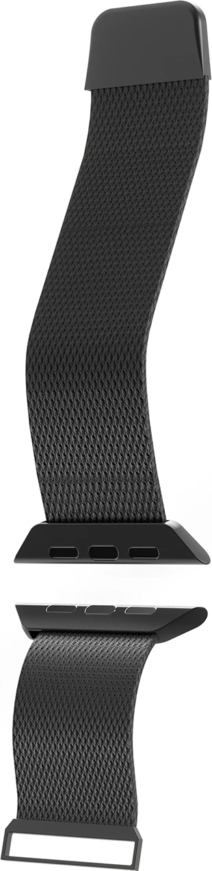 Rrip Milanese për Apple Watch Puro, për 42-44-45-49mm, i zi